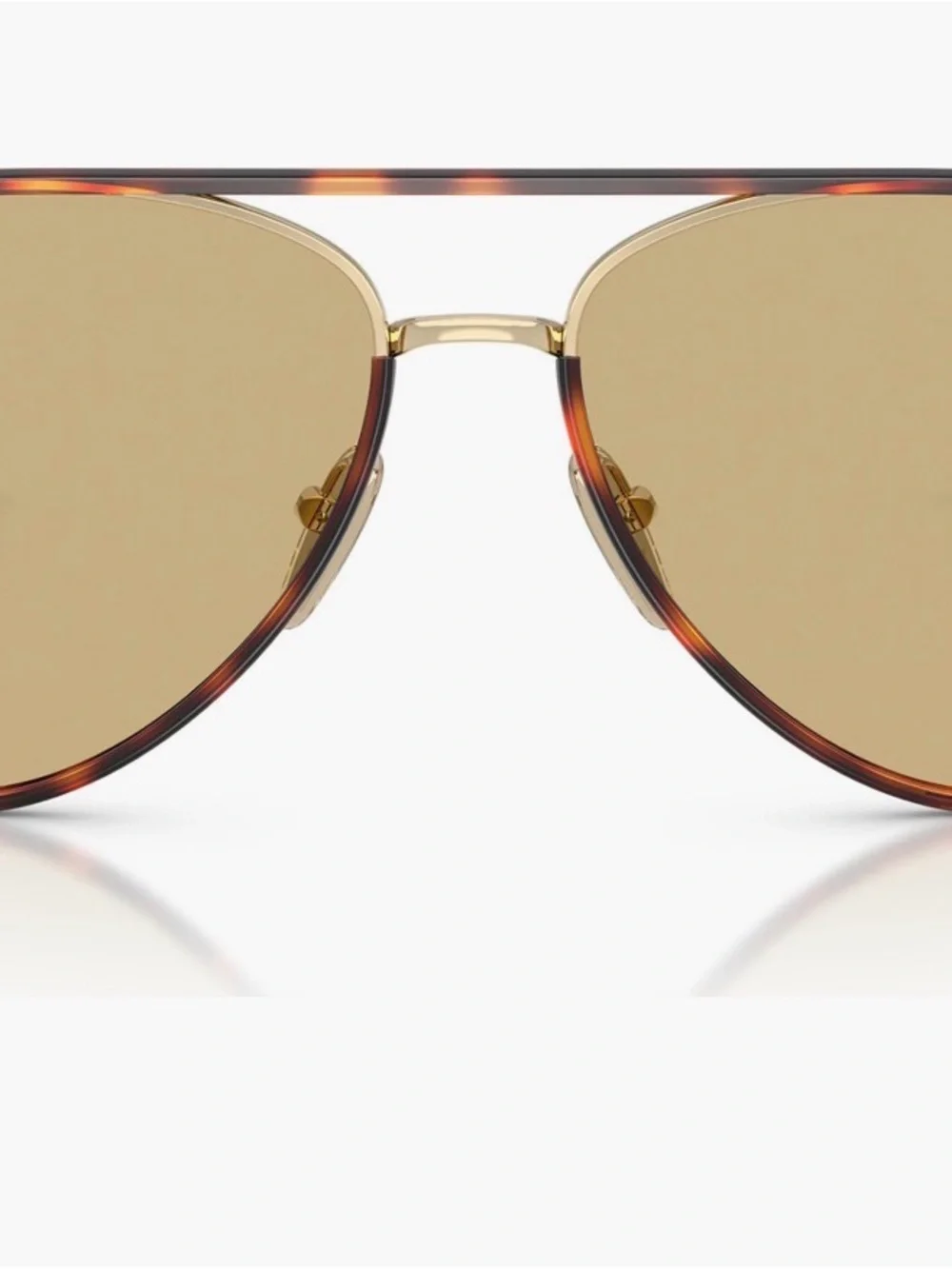 Prada Aviator Sunglasses - Brown Lenses with Red-Brown Frame